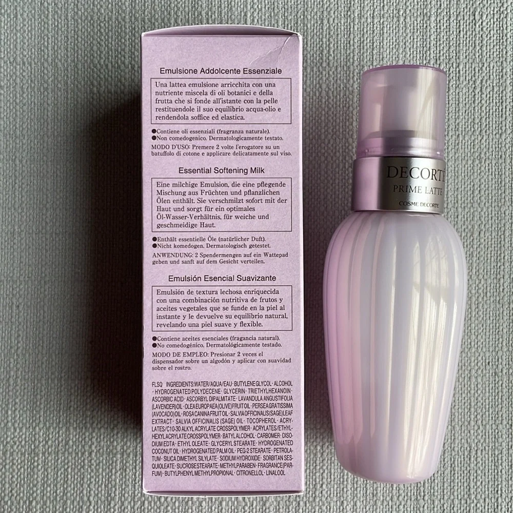 Decorte prime latte essential softening milk